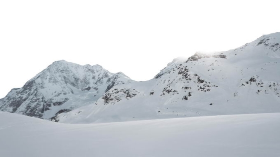茫茫雪原和远处的大雪覆盖的大雪山9858268png免抠图片素材