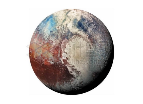 彩色的冥王星矮行星png免抠高清图片素材