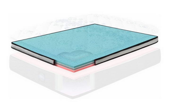 简易乳胶床垫内部结构展示效果png图片透明背景免抠素材