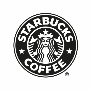 黑色星巴克咖啡logo标志png图片免抠矢量素材
