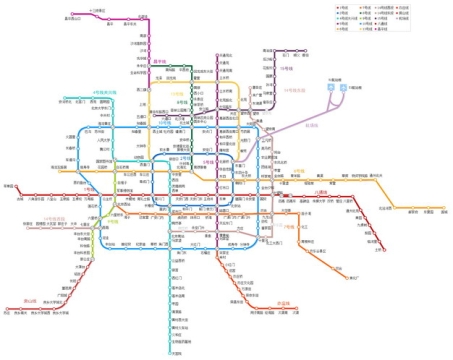 北京地铁线路图图片素材