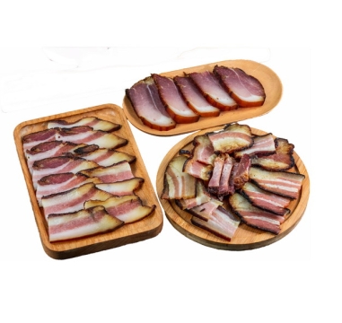 三盘切片的腊肉熏肉咸肉241095免抠图片素材