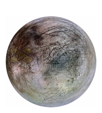 彩色木星卫星木卫二png免抠高清图片素材