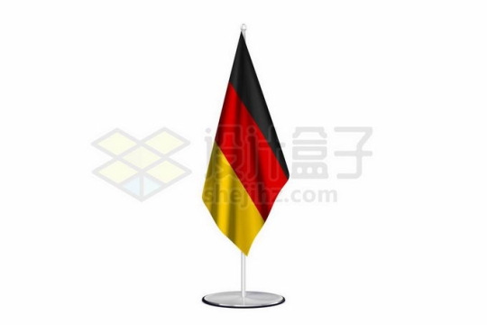 落地德国国旗带杆桌面摆件4198005矢量图片免抠素材