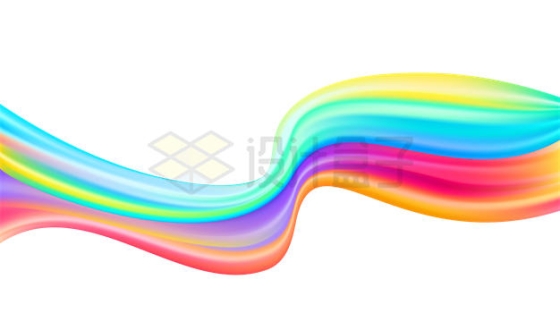彩色的抽象曲线装饰9475966矢量图片免抠素材