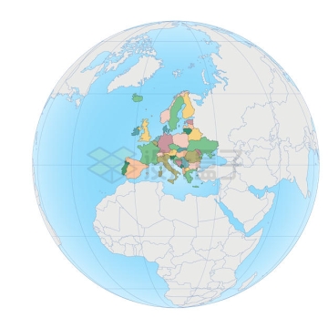 欧洲行政地图区位图地球图案8781888矢量图片免抠素材