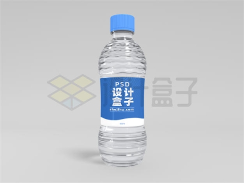 矿泉水纯净水塑料瓶包装样机6933588PSD免抠图片素材