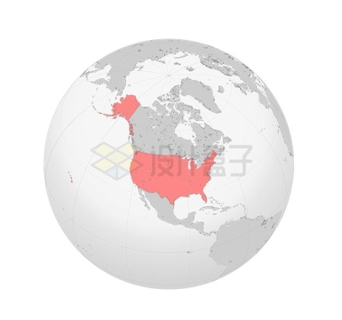美国区位图世界地图地球5774014矢量图片免抠素材