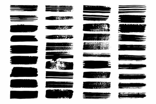 三十六款黑色涂鸦线条装饰4226601png图片免抠素材