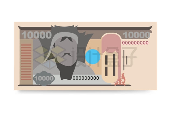 卡通蒙古图格里克10000元蒙古国货币纸币6830385矢量图片免抠素材