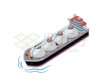 航行中的卡通液化天然气船LNG船轮船运输船舶2518466矢量图片免抠素材