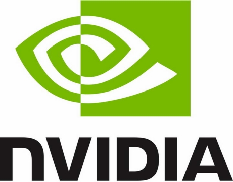  Well known video card brand Nvidia logo, transparent background picture, free of cutting material