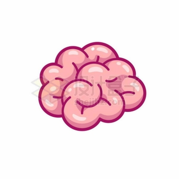 粉色的卡通大脑6859870矢量图片免抠素材