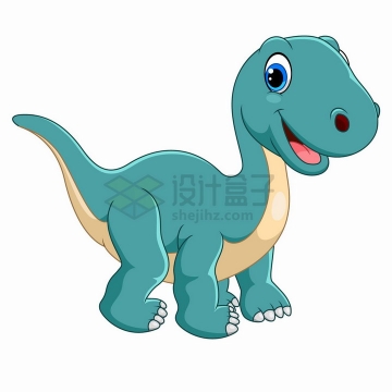 雷龙恐龙可爱卡通动物png图片免抠矢量素材