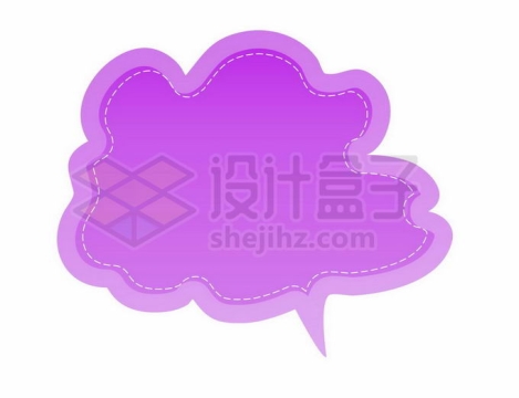 紫色渐变色风格卡通文本框信息框标题框对话框6861719矢量图片免抠素材免费下载