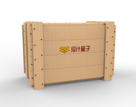 木头箱子上的logo标志样机832326psd样机图片模板素材