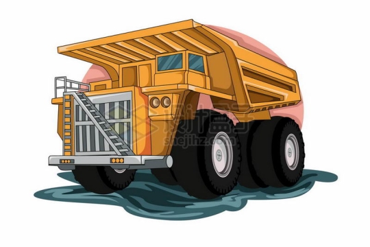 黄色重型矿车插画1375227矢量图片免抠素材