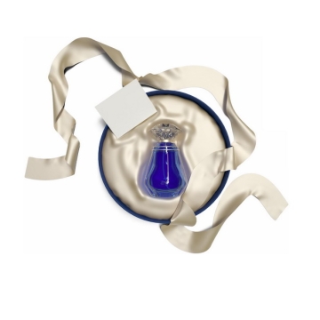  Blue high-end perfume 336243png in the unpacked round gift box