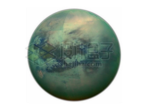 拥有浓厚大气层的土星卫星土卫六泰坦星png免抠高清图片素材