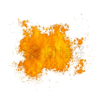 橙色的姜粉颜料粉末8420011矢量图片免抠素材