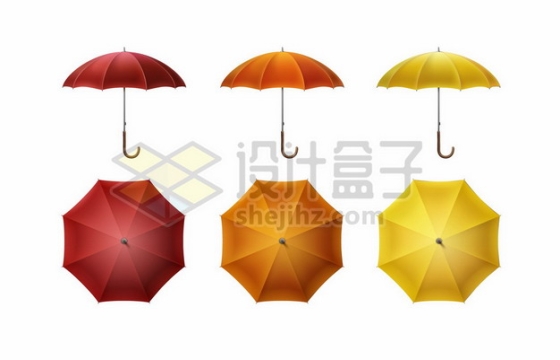红色橙色黄色雨伞6270556矢量图片免抠素材免费下载