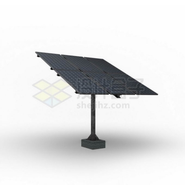 黑色太阳能电池板发电板3D模型8893202PSD免抠图片素材