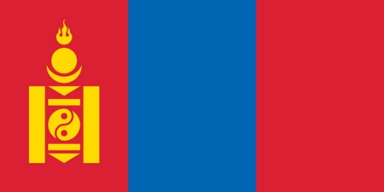 标准版蒙古国旗图片素材