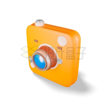 黄色卡通照相机运动相机3D模型4277198PSD免抠图片素材