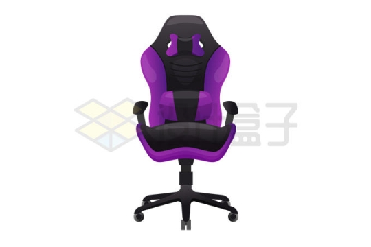 一款紫黑色电竞椅游戏椅子4488971矢量图片免抠素材