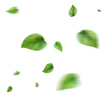飘落飞舞的树叶绿叶象征了绿色环保701746png图片素材
