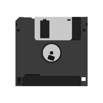 软盘背面复古电脑存储配件png图片免抠矢量素材