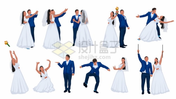 情侣结婚拍婚纱照摆pose集锦512242png矢量图片素材
