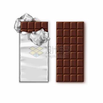 撒开锡纸包装的巧克力314303png图片素材