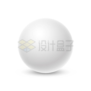 一个白色的圆球小球3D模型6293701矢量图片免抠素材