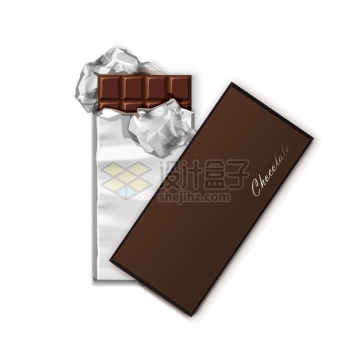 撒开锡纸包装的巧克力976855png图片素材