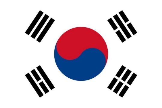 标准版韩国国旗图片素材