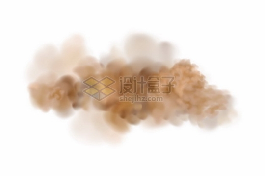 黄褐色的烟雾沙尘暴空气污染云团737006png图片素材