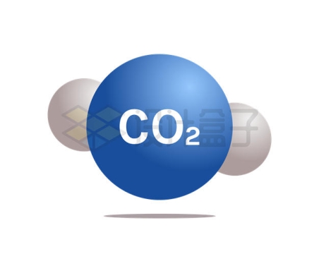 二氧化碳分子结构示意图6706735矢量图片免抠素材