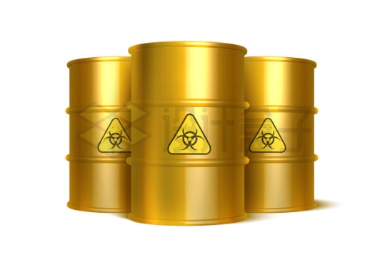 金色油桶中装着的有毒物质4313978矢量图片免抠素材
