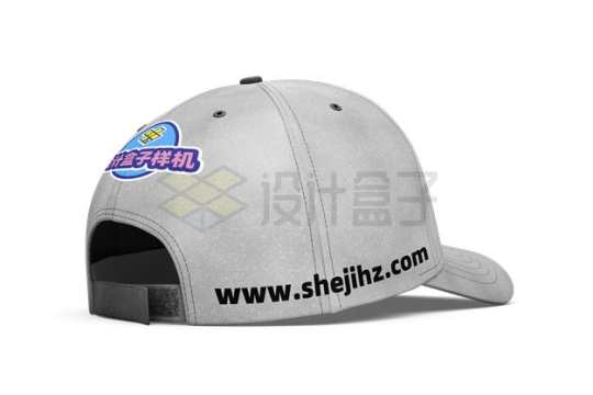 白色帽子棒球帽鸭舌帽品牌logo样机侧后方图9842563PSD免抠图片素材