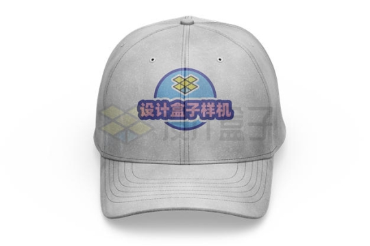 白色帽子棒球帽鸭舌帽品牌logo样机正面图9462283PSD免抠图片素材
