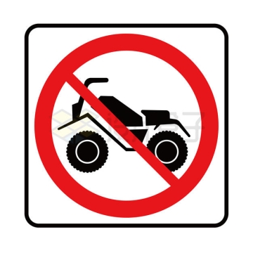 禁止摩托车通行标识牌警示牌4493641矢量图片免抠素材