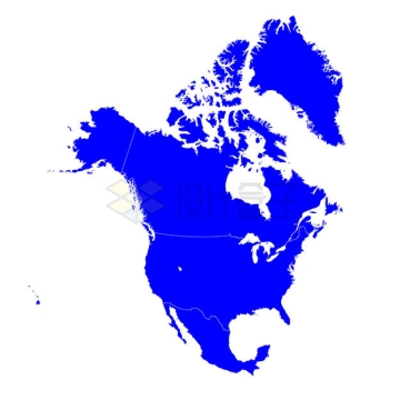 北美洲行政地图各国边界线6545359矢量图片免抠素材