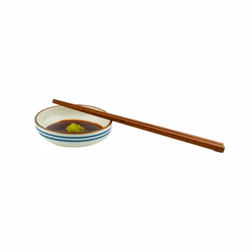 一小碗芥末酱油调味品和筷子579317png图片免抠素材