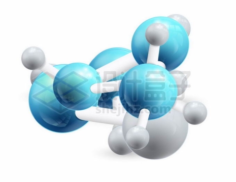 3D立体彩色小球风格大分子模型8568290矢量图片免抠素材免费下载
