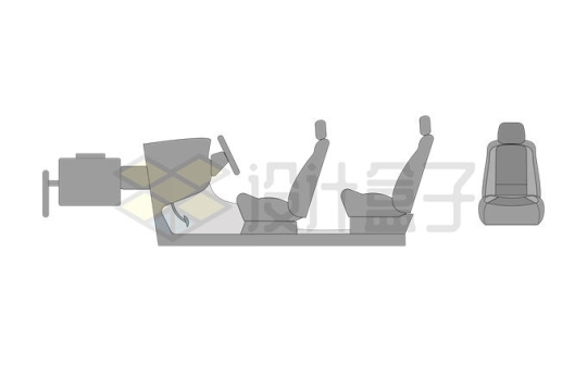 小汽车内部结构图座椅分布图5155828矢量图片免抠素材
