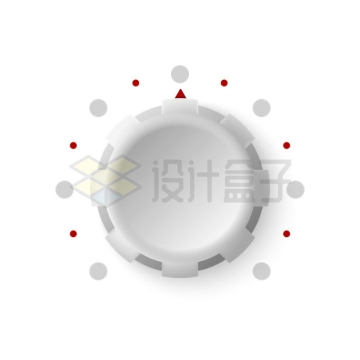  3D style round knob adjustment button 9601293 vector picture cut free material