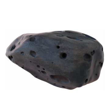 一颗3D立体陨石陨铁太阳系小行星9356525免抠图片素材