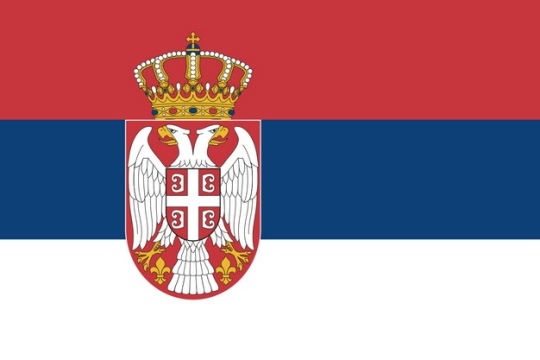 标准版塞尔维亚国旗图片素材