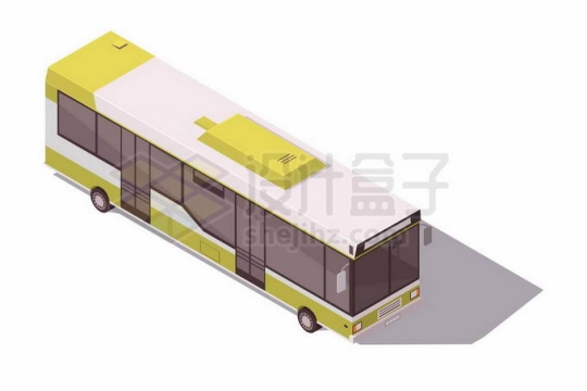 2.5D风格一辆公共汽车巴士6610533矢量图片免抠素材